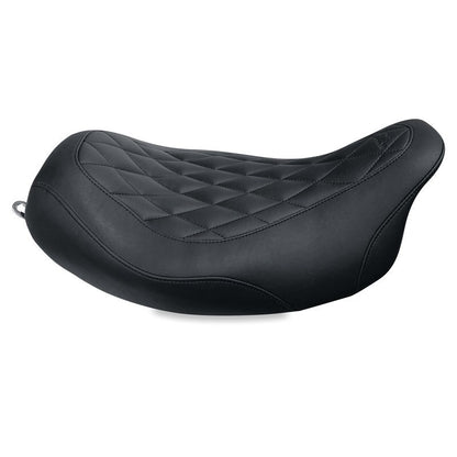 Mustang Motorcycle Mustang 08-21 Harley Electra Glide Std,Rd Glide,Rd King,Str Glide Solo Seat Diamond Stitch - Brown