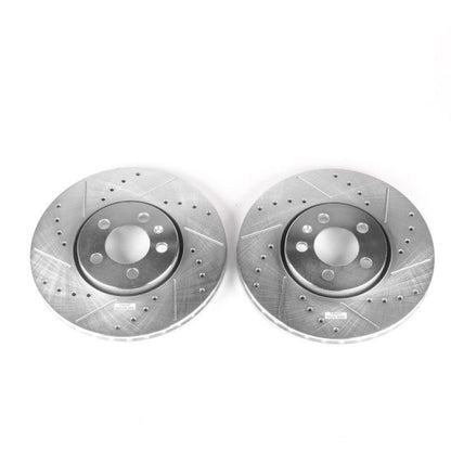 PowerStop Power Stop 99-10 Volkswagen Beetle Front Evolution Drilled & Slotted Rotors - Pair