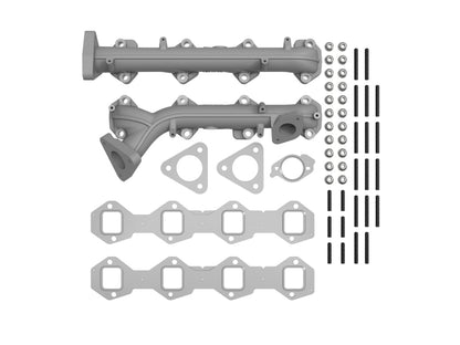 aFe BladeRunner Ported Ductile Iron Exhaust Manifold Ford Diesel Trucks 15-19 V8-6.7L (td)
