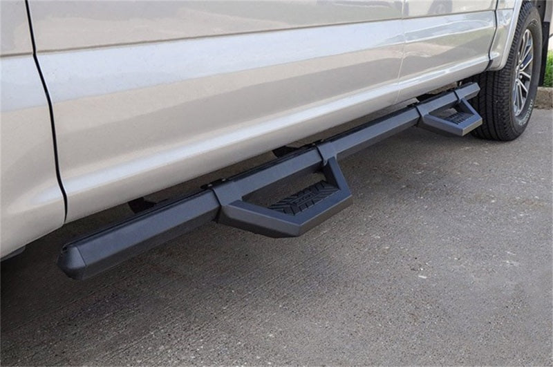 Dee Zee 99-23 Chevrolet/GMC/Dodge/Ford Full Size Truck Hex Cast -Super Cab Side Steps (Txt Blk)