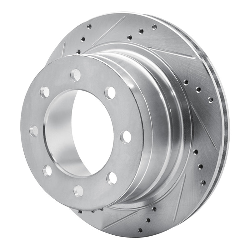 R1 Concepts R1 03-08 Dodge Ram 2500 Rear Left Drilled & Slotted Silver Brake Rotor