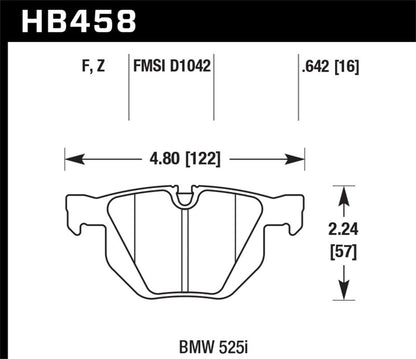 Hawk Performance Hawk 15-16 BMW X5 xDrive35d/xDrive35i / 15-16 BMW X6 xDrive35i/sDrive35i HPS 5.0 Rear Brake Pads