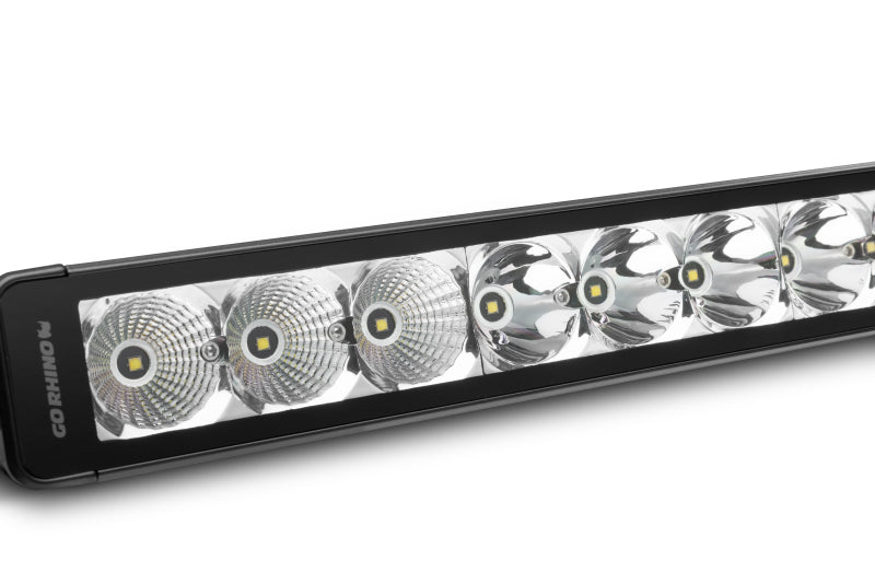 Go Rhino Xplor Bright Series Sgl Row LED Light Bar (Side/Track Mount) 20.5in. - Blk