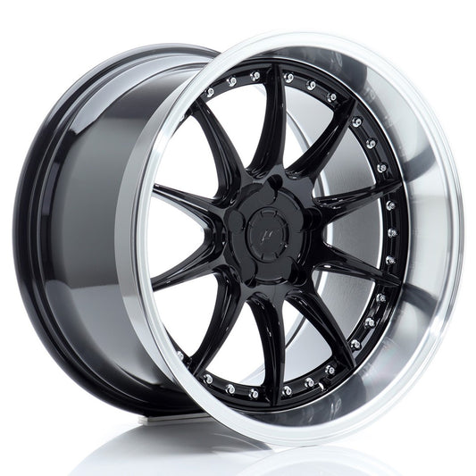 JR Wheels JR41181055X1572GBL JR Wheels JR41 18x10,5 ET15-25 5H BLANK Gloss Black w/ Machined Lip