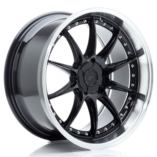 JR Wheels JR4119955X1272GBL JR Wheels JR41 19x9,5 ET12-22 5H BLANK Gloss Black w/ Machined Lip