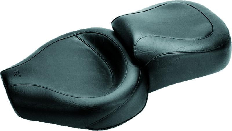 Mustang Motorcycle Mustang 82-03 Harley Sportster Wide Touring 1PC Seat - Black