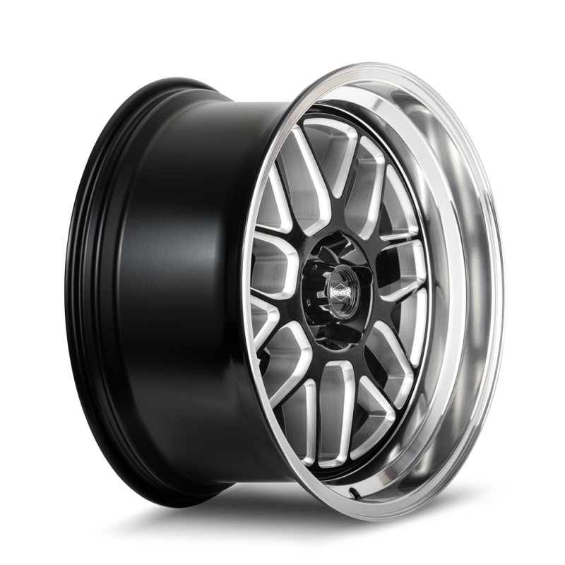 Ridler Wheels Ridler 611 18x9.5 / 5x120.65 BP / 0mm OS / 83.82mm Hub Gls Blk/Mill w/ Diamond Cut Lip Wheel