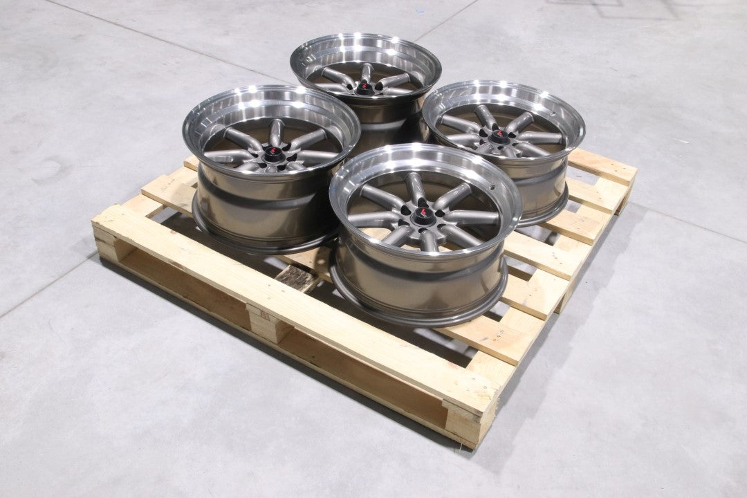 JR Wheels SET-JR#107 Set of JR19 17x8 ET0 + 17x9 ET-25 3x112 Gun Metal