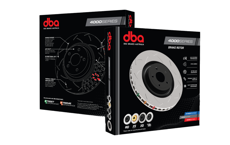 DBA 8/93-7/98 Nissan R33 GTST Front Slotted 4000 Series Rotor