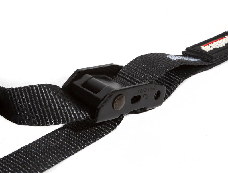 PRP Seats PRP Cam-Lock 1in.x10ft. Tie Down with Snap S Hooks and Soft Tie - Black - Pr.