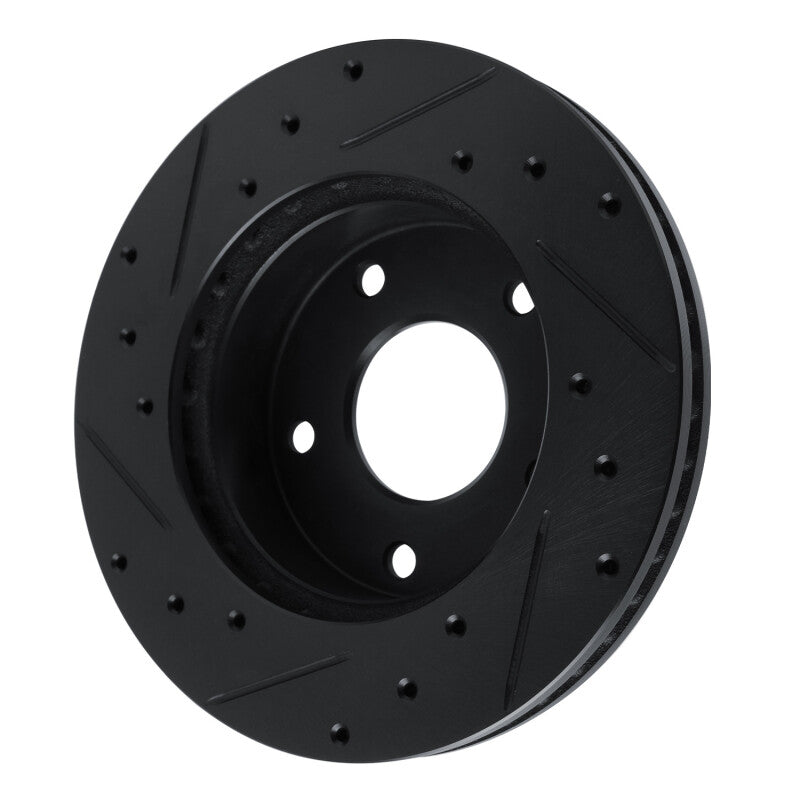 R1 Concepts R1 82-88 Chevrolet Camaro Rear Right Drilled & Slotted Black Brake Rotor