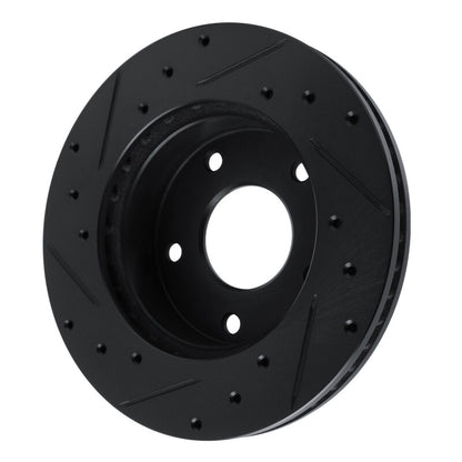 R1 Concepts R1 82-88 Chevrolet Camaro Rear Right Drilled & Slotted Black Brake Rotor