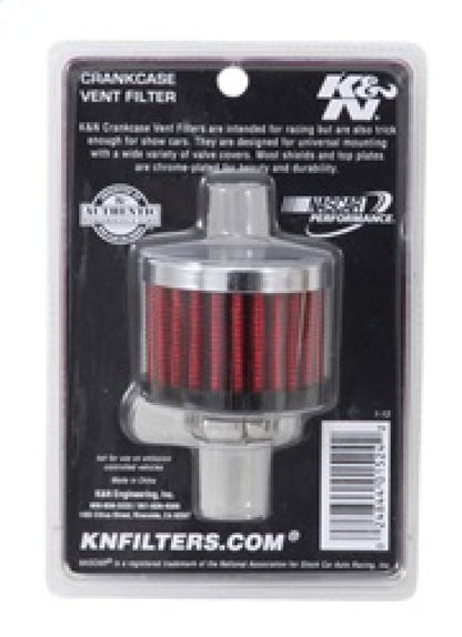 K&N Engineering K&N Clamp On Rubber Base Crankcase Vent Filter 0.5in Flange ID 2in OD 1.5in Height