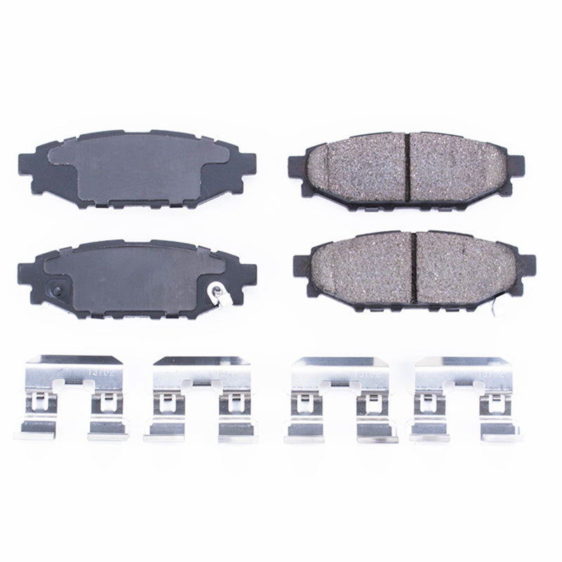 PowerStop Power Stop 13-16 Subaru BRZ Rear Z17 Evolution Ceramic Brake Pads w/Hardware