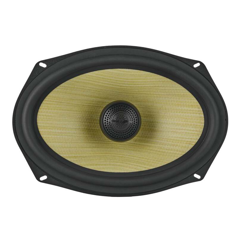 DS18 Deluxe Quality 6x9in Coaxial 150 Watts RMS 4 ohm Yellow Straw + Composite Foam Cone
