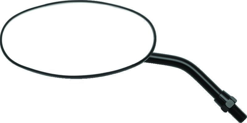 BikeMaster Adjustable Oval Mirror 10mm - Each - Black