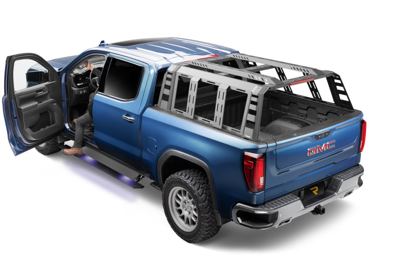 Go Rhino RealTruck 19-25 Chevy Silverado 1500 CC 4dr VoltStep Electric Running Board Kit - Tex. Blk