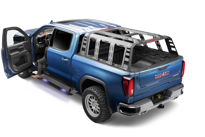 Go Rhino RealTruck 19-25 Chevy Silverado 1500 CC 4dr VoltStep Electric Running Board Kit - Tex. Blk