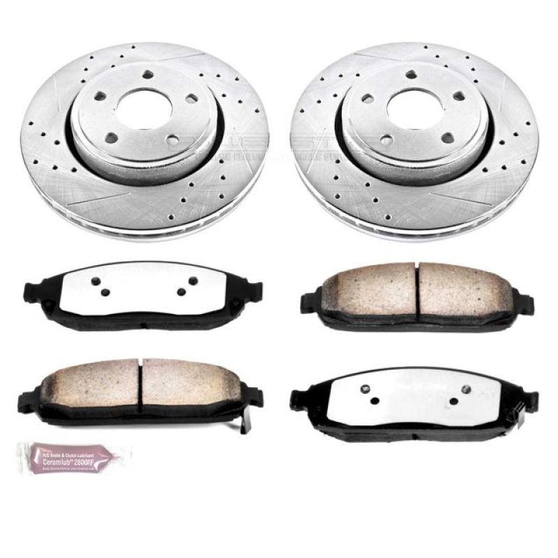 PowerStop Power Stop 06-10 Jeep Commander Front Z36 Truck & Tow Brake Kit