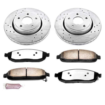 PowerStop Power Stop 06-10 Jeep Commander Front Z36 Truck & Tow Brake Kit