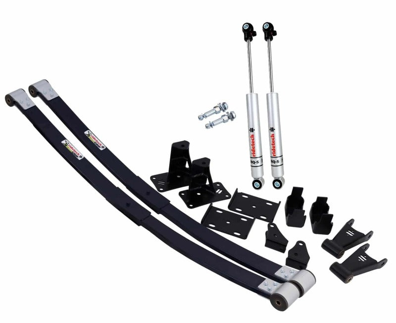 Ridetech 73-87 Chevrolet C10 Composite Leaf Springs w/ RQ-S Shocks - 6in Drop - Rear
