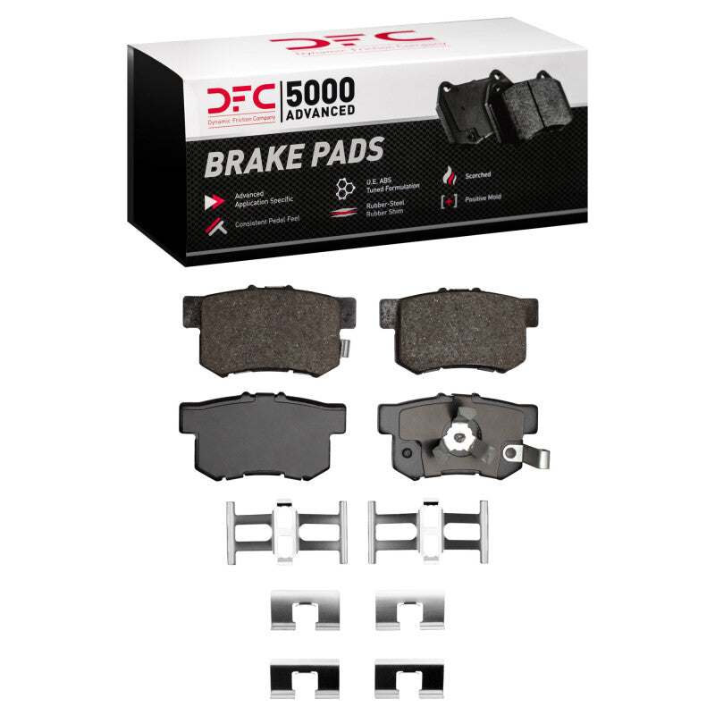 DFC 05-16 Honda CR-V Rear 5000 Advanced Ceramic Brake Pads and Hardware Kit