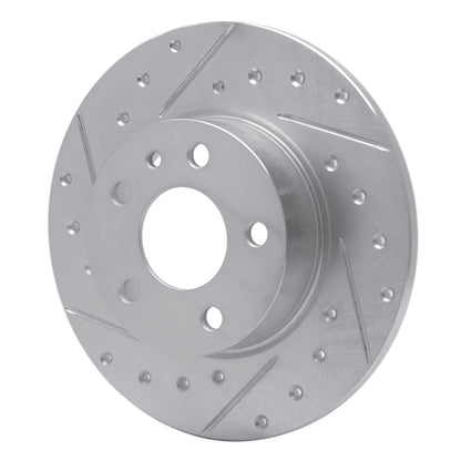 R1 Concepts R1 91-95 Alfa Romeo 164 Rear Left Drilled & Slotted Silver Brake Rotor