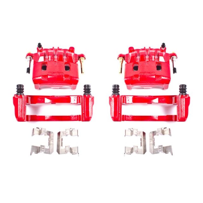 PowerStop Power Stop 16-17 Subaru Crosstrek Front Red Calipers w/Brackets - Pair