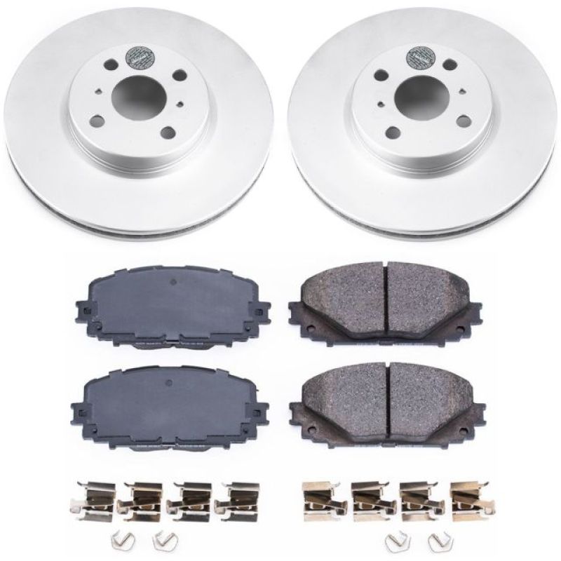 PowerStop Power Stop 12-18 Toyota Yaris Front Z17 Evolution Geomet Coated Brake Kit