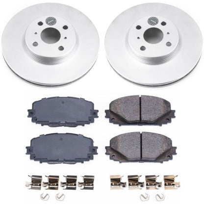 PowerStop Power Stop 12-18 Toyota Yaris Front Z17 Evolution Geomet Coated Brake Kit