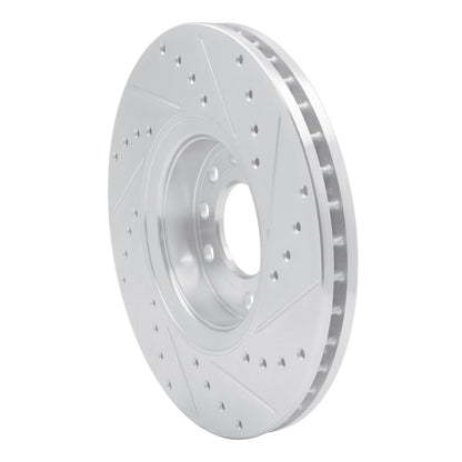 R1 Concepts R1 03-11 Cadillac BLS (Mexico) Front Left Drilled & Slotted Silver Brake Rotor