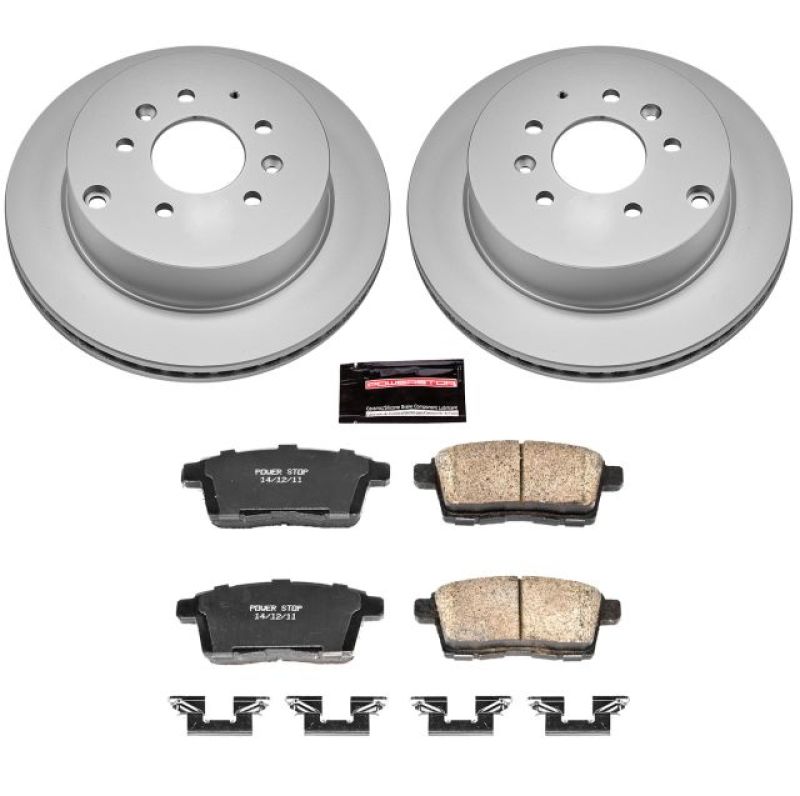 PowerStop Power Stop 07-12 Mazda CX-7 Rear Z17 Evolution Geomet Coated Brake Kit