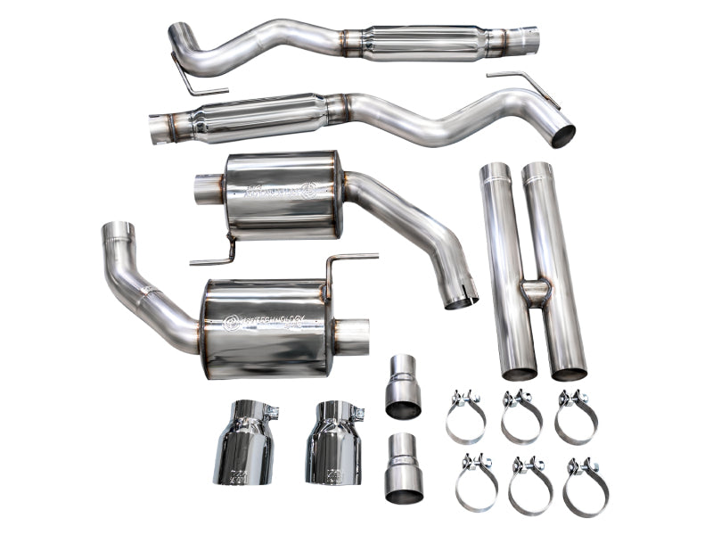 AWE Tuning 2024 Ford Mustang GT Fastback S650 RWD Touring Catback Exhaust w/ Dual Chrome Silver Tips