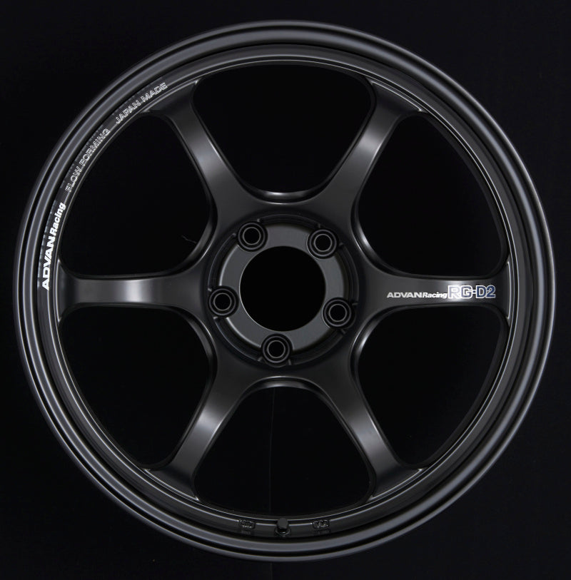 Advan RG-D2 18x8.5 +37 5x114.3 Semi Gloss Black Wheel