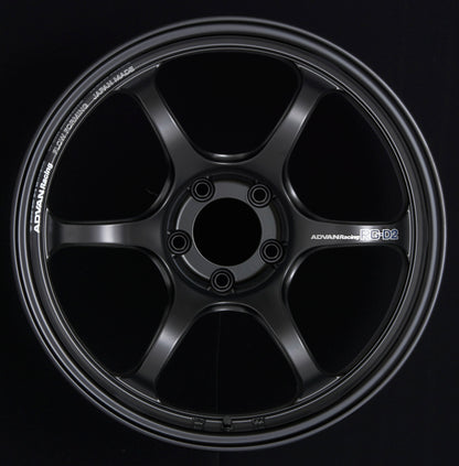 Advan RG-D2 18x8.5 +37 5x114.3 Semi Gloss Black Wheel