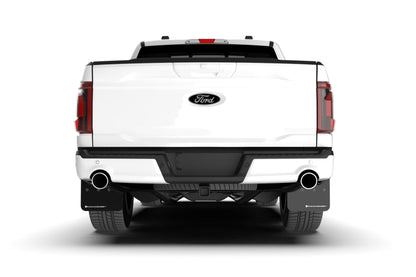 Rally Armor 21-26 Ford F-150 (Excl. Raptor) Black UR Mud Flap w/White Logo