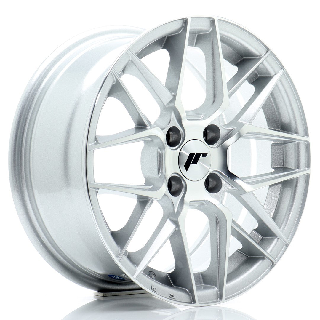 JR Wheels JR2815704H2567SM JR Wheels JR28 15x7 ET25 4x100 Silver Machined Face