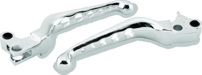 Bikers Choice 96-16 Big Twin W/ Cable Clutch 96-03 XL O-Series 5 Holed Lever Set Chrome