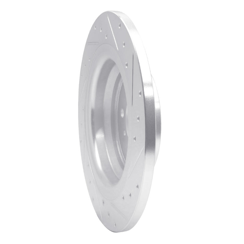 R1 Concepts R1 12-18 Mercedes-Benz GLE300D Rear Left Drilled & Slotted Silver Brake Rotor