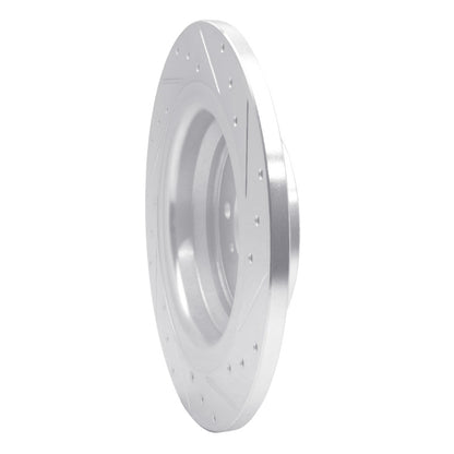 R1 Concepts R1 12-18 Mercedes-Benz GLE300D Rear Left Drilled & Slotted Silver Brake Rotor