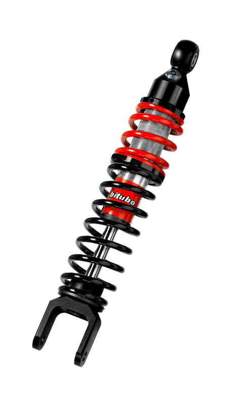 Bitubo Suspension Bitubo YXB5 Monoshock Rear Adjustable: Spring Preload, Length +20mm, Red And Black Springs