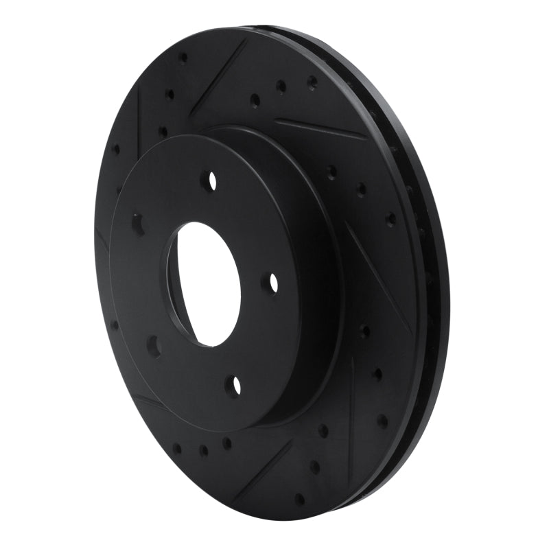 R1 Concepts R1 78-81 Pontiac Firebird Rear Left Drilled & Slotted Black Brake Rotor