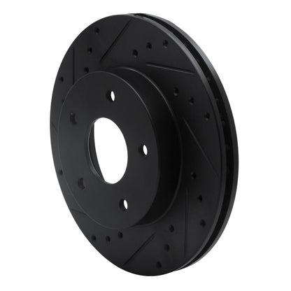 R1 Concepts R1 78-81 Pontiac Firebird Rear Left Drilled & Slotted Black Brake Rotor
