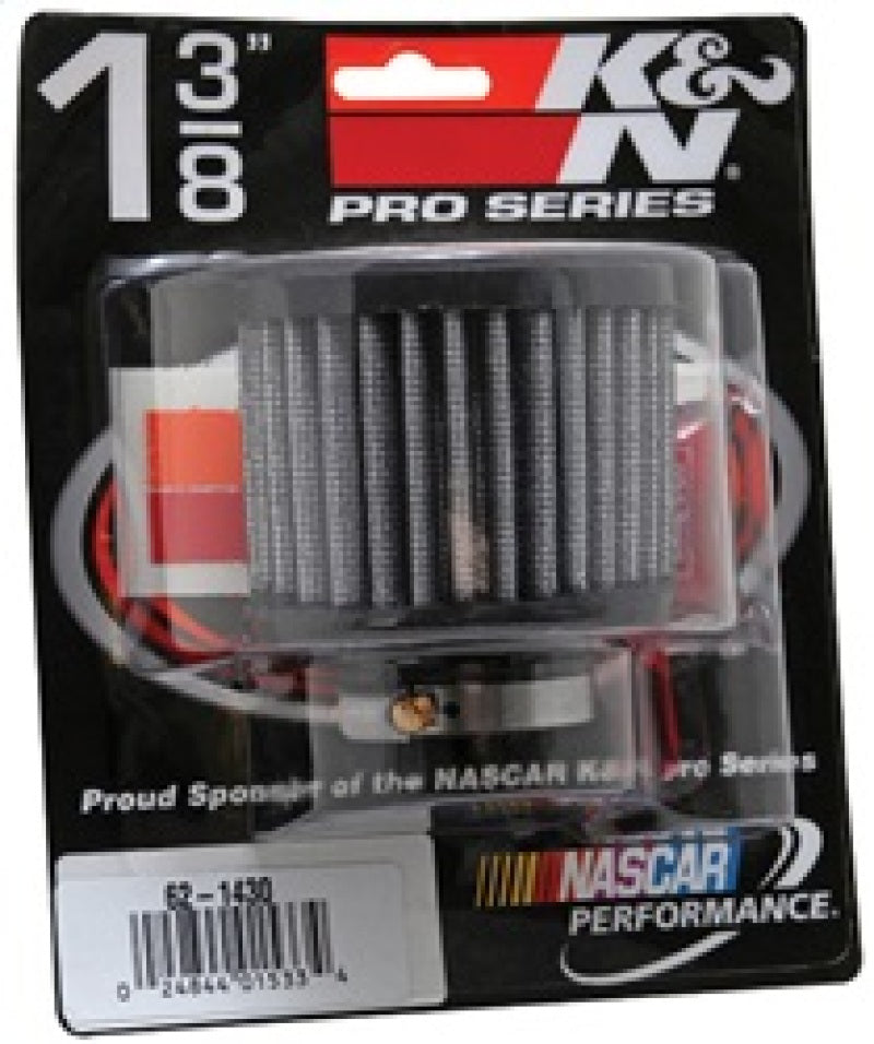 K&N Engineering K&N 1.375in Flange ID x 3in OD x 2.5in H Rubber Base Crankcase Vent Filter
