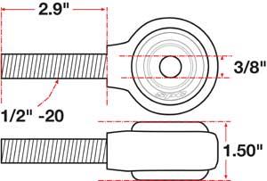 SPC Performance xAxis Rod End Ball Joint