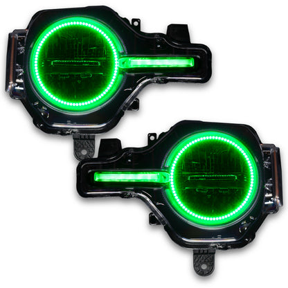 ORACLE Lighting Oracle 21-22 Ford Bronco Headlight Halo Kit w/DRL Bar - Base Headlights -w/No Controller