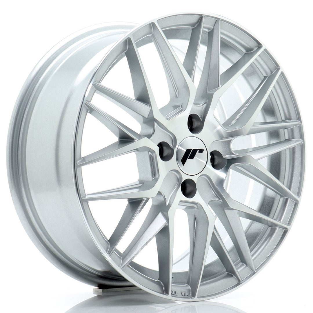 JR Wheels JR2816704H2567SM JR Wheels JR28 16x7 ET25 4x100 Silver Machined Face