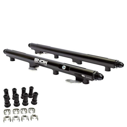 Snow Performance Snow 2005+ Hemi 5.7L/6.1L/6.4L 34mm Injector Height Return Style Billet Fuel Rail Kit