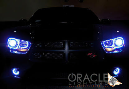 ORACLE Lighting Oracle Dodge Charger 11-12 LED Fog Halo Kit - ColorSHIFT
