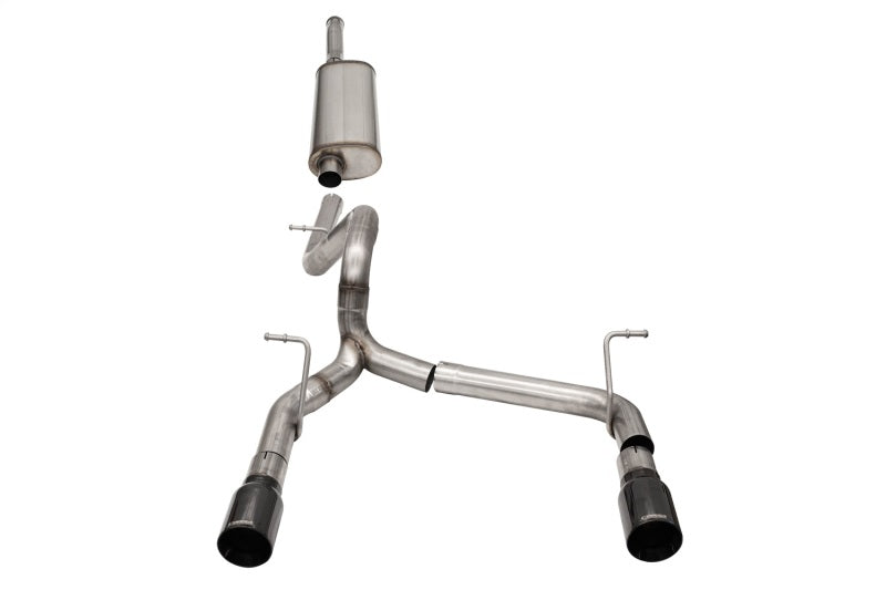 CORSA Performance Corsa 2018-2025 Jeep Wrangler JLU 3.6L 2.75in Sport Cat-Back Exhaust w/ 4in Black Tips